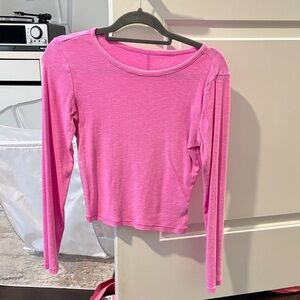 Universal Thread Bright Pink Long Sleeve Crewneck Top